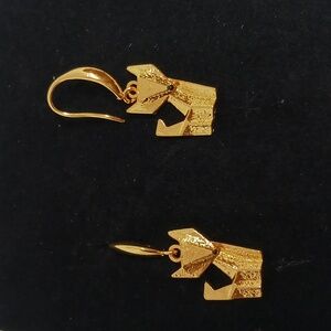 Origami fox earrings